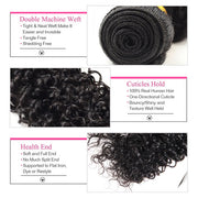 Virgin Malaysian kinky Curly Hair 2pcs curly Hair Weave