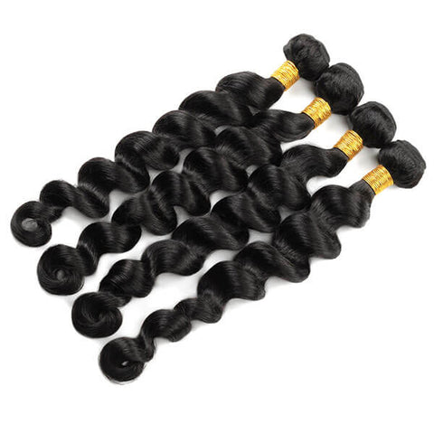 100% Virgin Indian Loose Deep Wave Hair 4 Bundles 