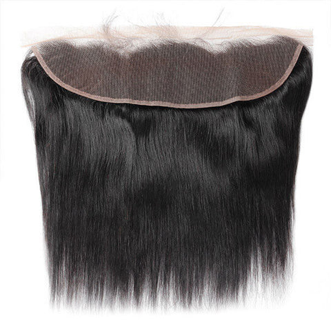 Straight Hair Human Virgin Hair Indian Hair 4 Bundles with 13*4 Frontal
