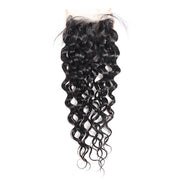 Virgin Malaysian Water Wave Hair 4 Bundles with Closure