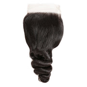 4 Bundles Brazilian Loose Wave With Closure 