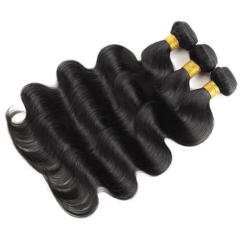 Virgin Hair Body Wave Hair Weave 1 Bundle Unprocessed Virgin Human Hair Weave Natural Black 8-28inch