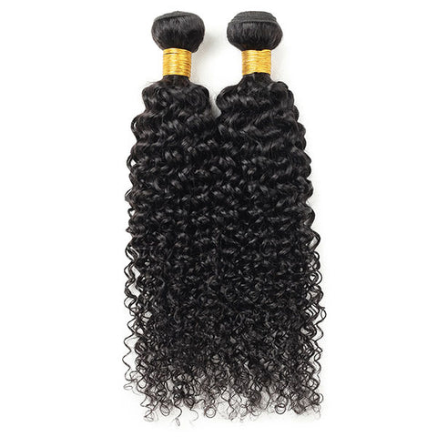Malaysian Curly Wave Hair 2 Bundles 100% Virgin Human Hair Weave