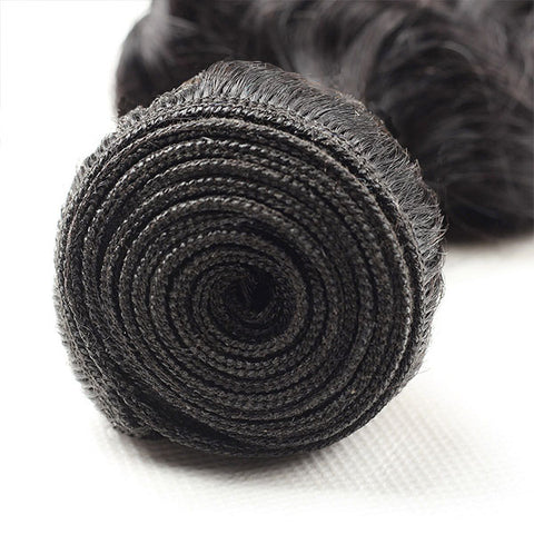 Malaysian Deep Curly Hair Bundles 100% Unprocessed Virgin Human Hair Extensions Natural Black Color