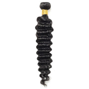 8-28 Inch Malaysian Virgin Human Hair Extension Deep Wave Human Hair Natural Color Hair Weft